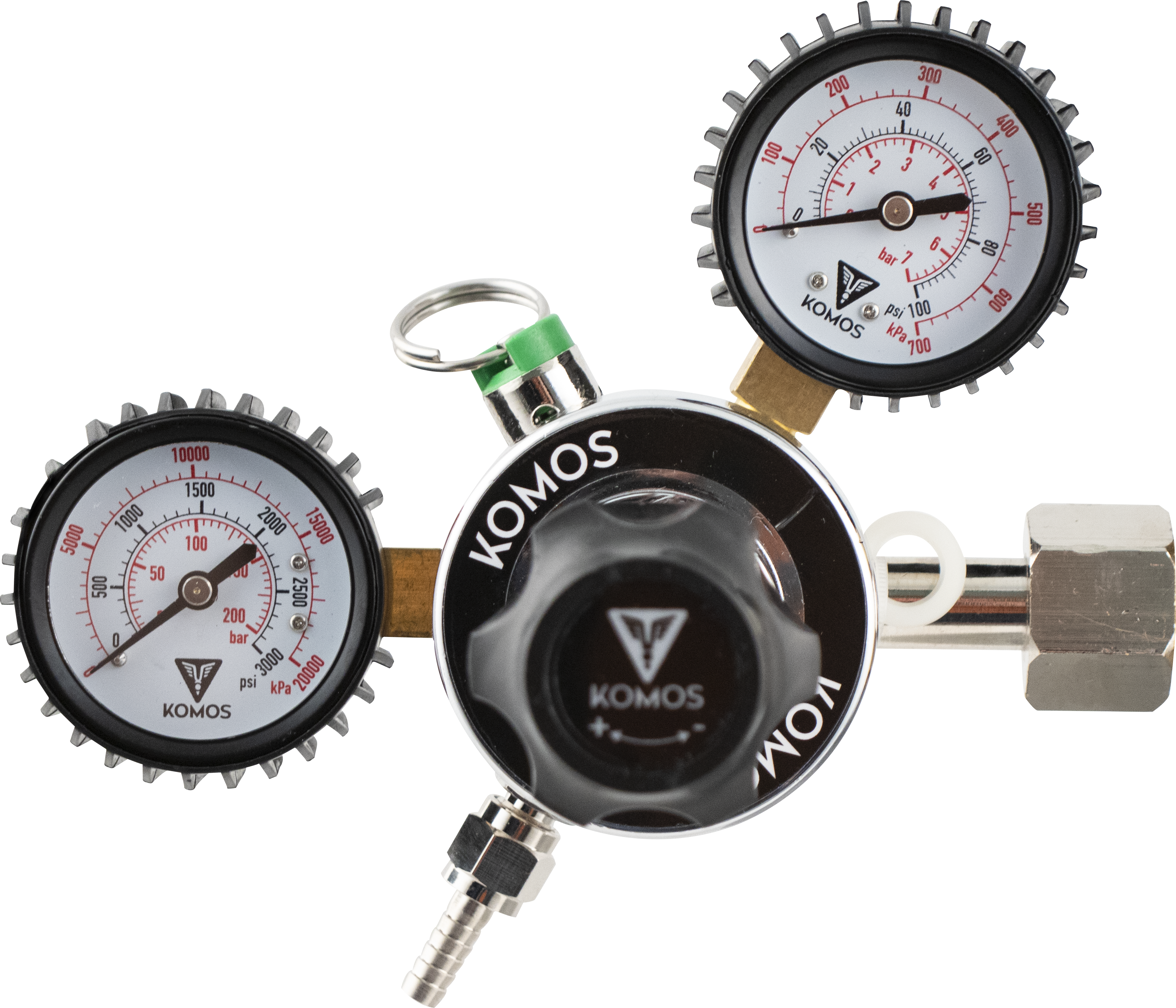 KOMOS Premium Dual Gauge CO2 Regulator