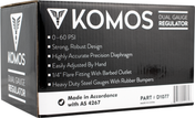 KOMOS Premium Dual Gauge CO2 Regulator