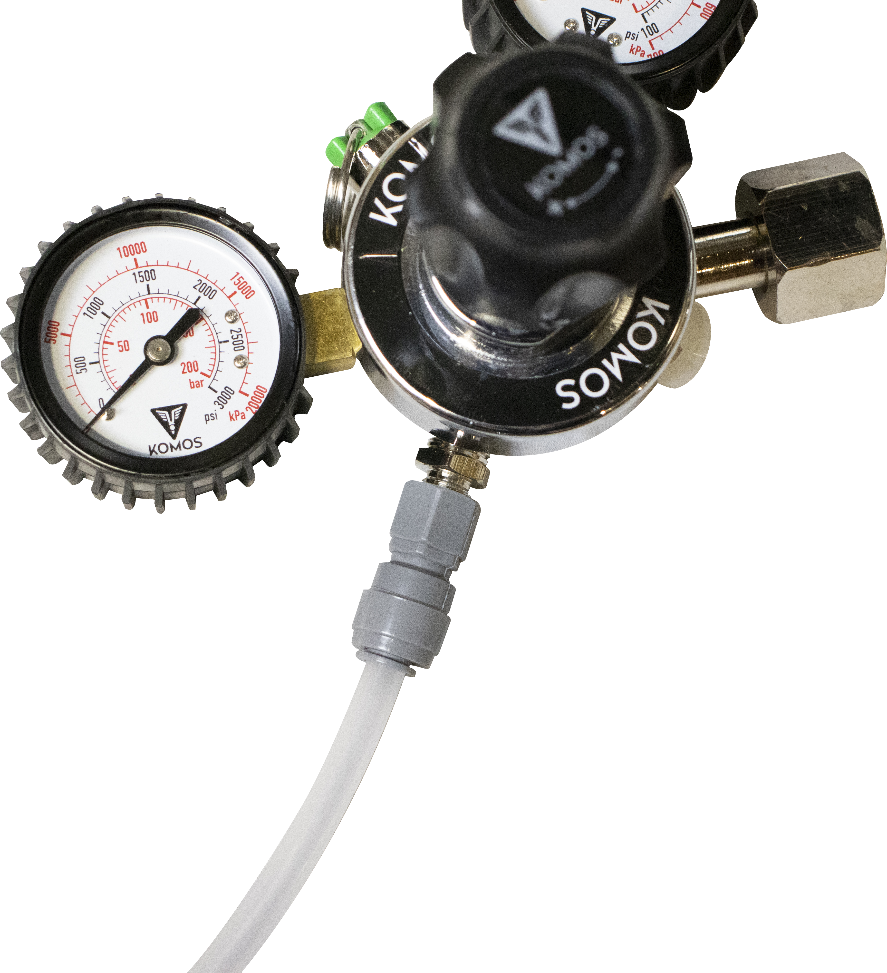 KOMOS Premium Dual Gauge CO2 Regulator