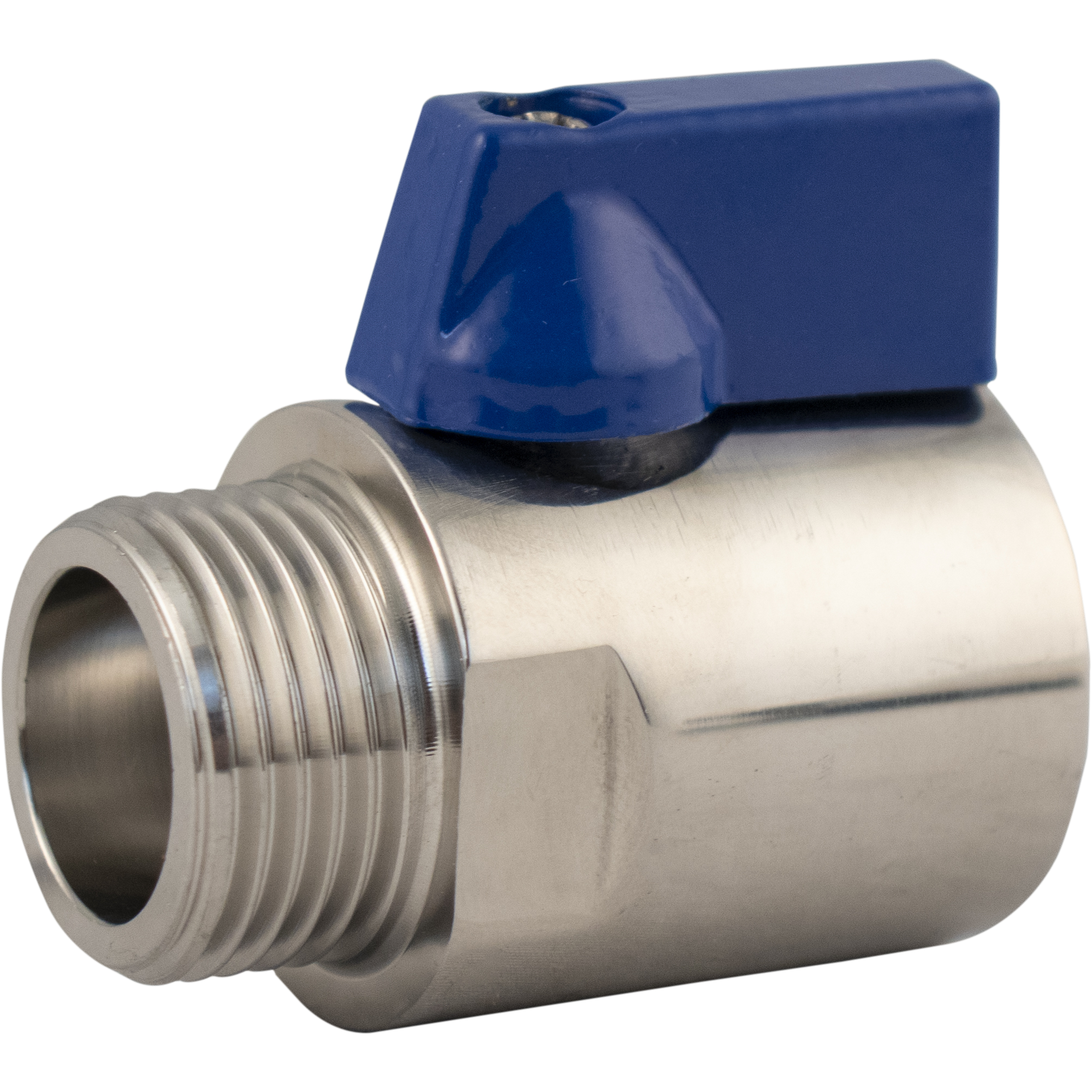 Stainless Ball Valve for Keg Couplers - Male & Female Beer Thread (5/8 in. BSP)