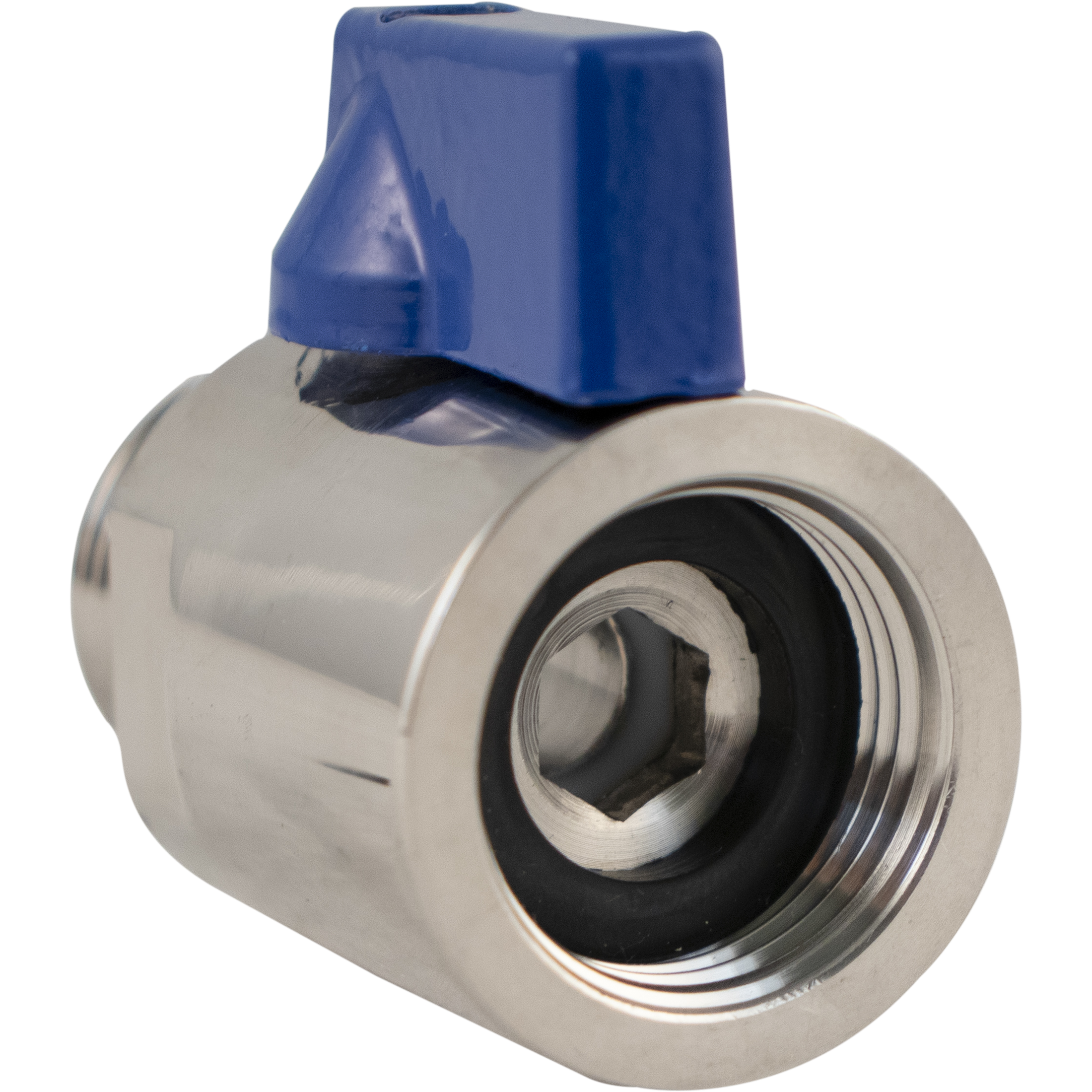 Stainless Ball Valve for Keg Couplers - Male & Female Beer Thread (5/8 in. BSP)