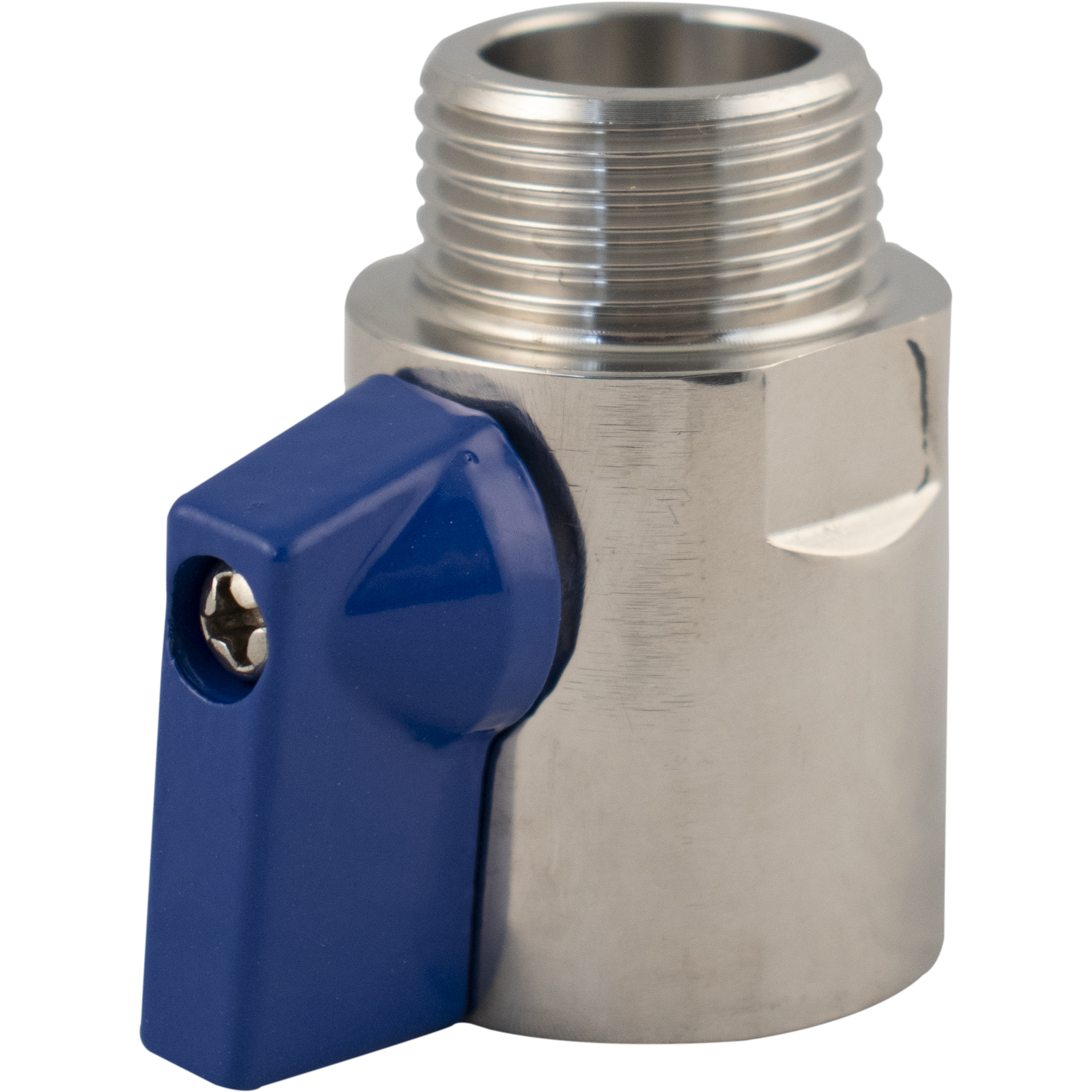 Stainless Ball Valve for Keg Couplers - Male & Female Beer Thread (5/8 in. BSP)