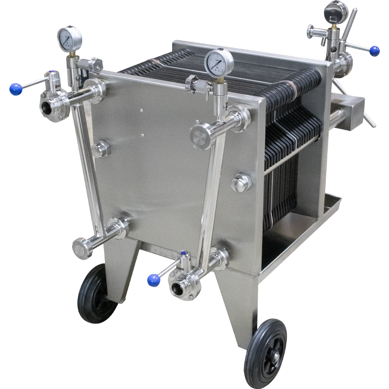 BevBright 20 Plate Filter, 40x40, 1.5" T.C. with Butterfly Valves and Double Filtration - PLACEHOLDER