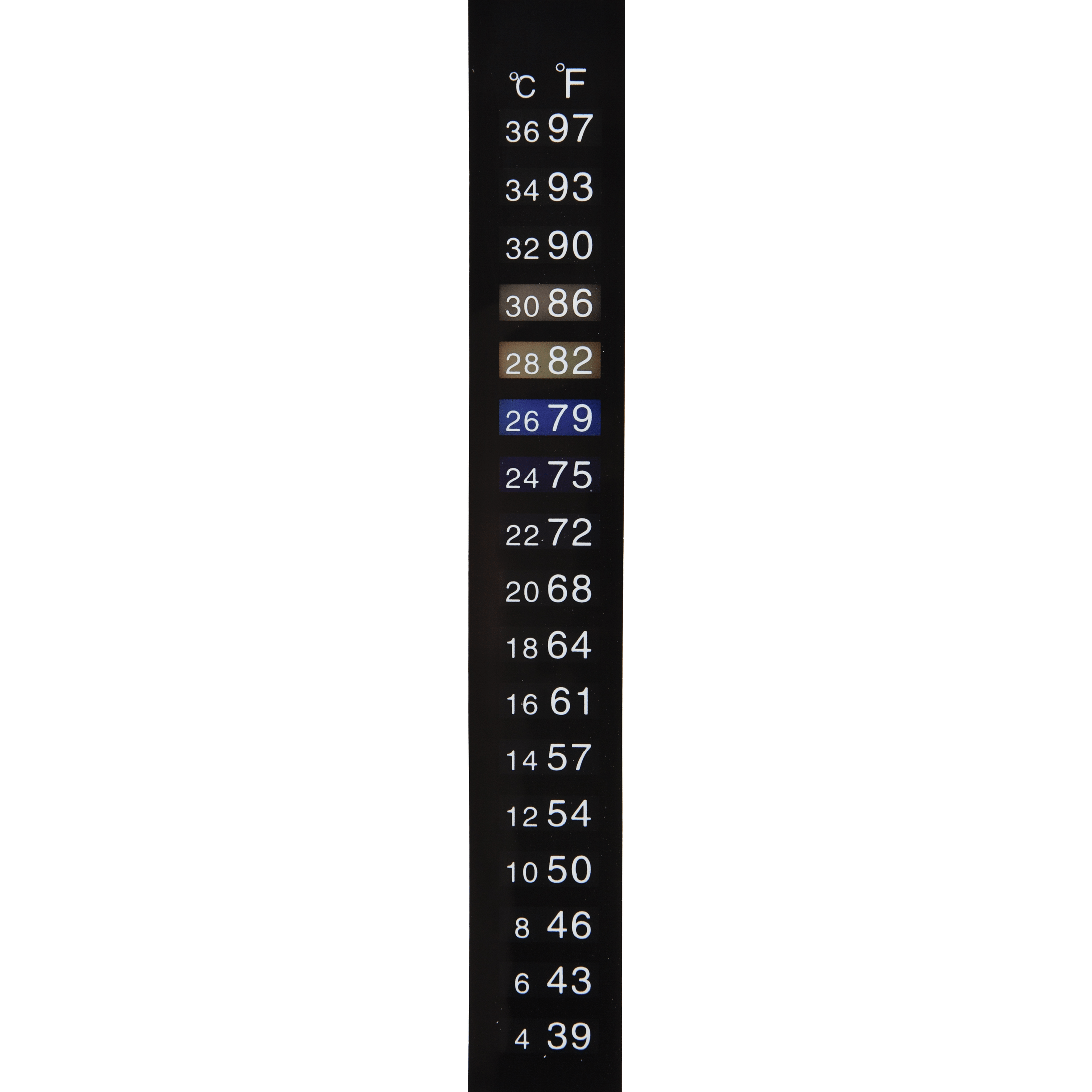 Liquid Crystal Strip Thermometer