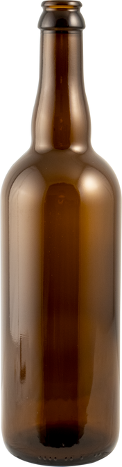 Bottles - 750ml Cappable (26mm) Amber Belgian Style - Case of 12