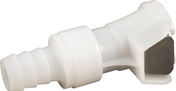 Beer & Gas Tubing Quick Disconnect -3/8 in Barb x Female Shut-off