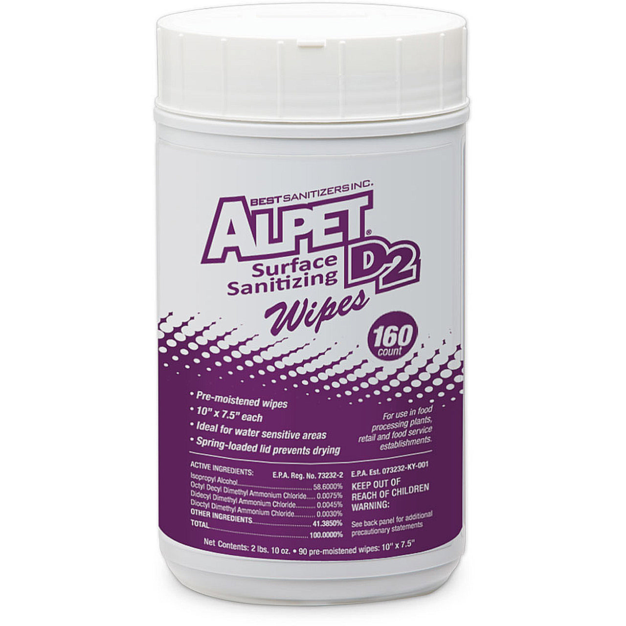 Alpet D2 Surface Sanitizer Wipes