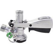 KOMOS Keg Coupler - D-Style Sanke Coupler with PRV (Stainless)