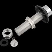 Faucet Shank - 4-1/8 in Stainless with Nut & Nipple
