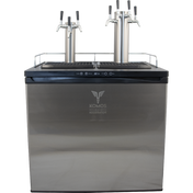Komos Double-Wide Kegerator with Two Stainless Towers and NukaTap Faucets - PLACEHOLDER