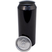 Can Fresh Black Aluminum Cans (500ml/16.9oz) - Case of 207