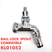 Nukatap Punisher Edition Stainless Steel Faucet (Matte Black / SS Spout)
