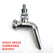 Nukatap Punisher Edition Stainless Steel Faucet (Matte Black / SS Spout)