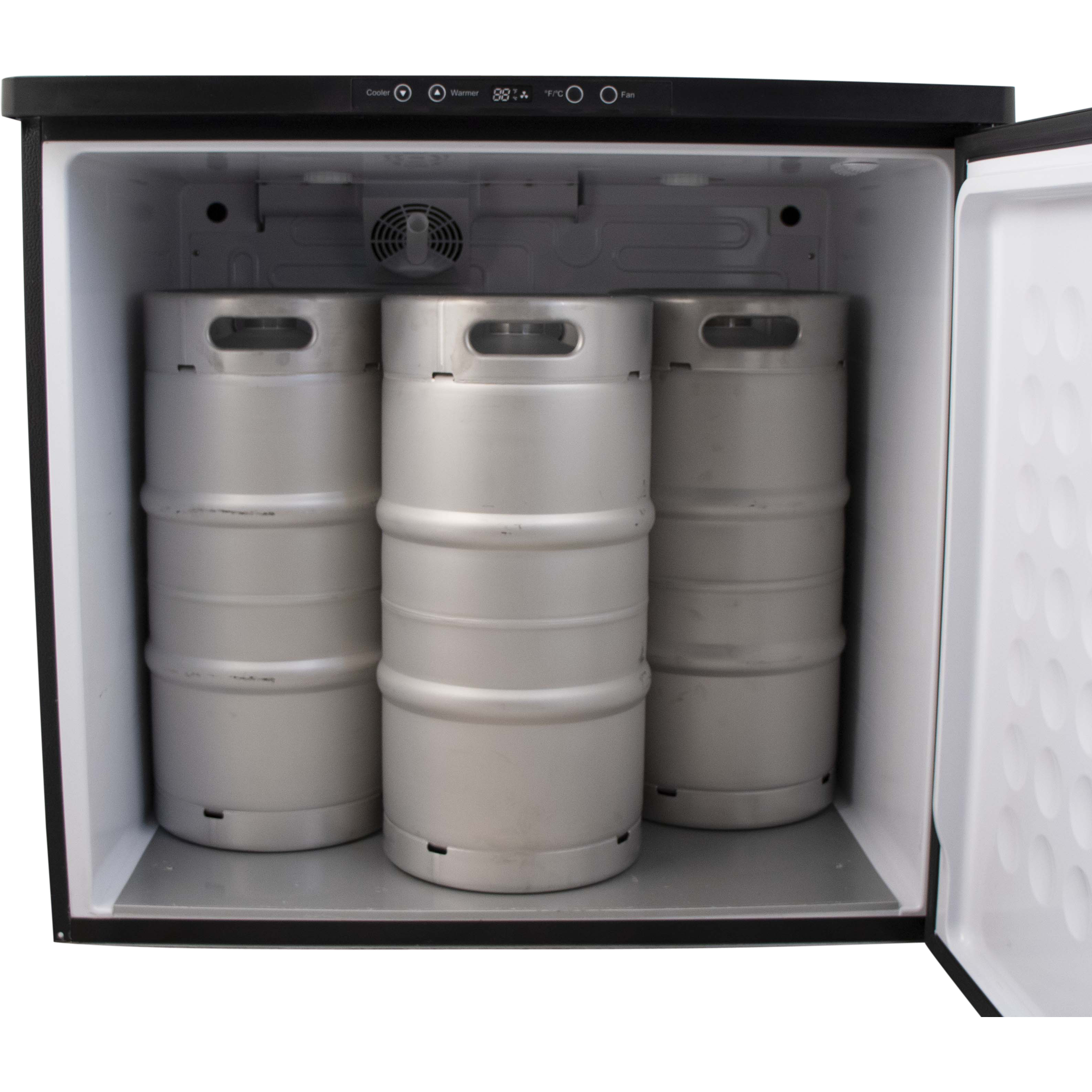 Komos Double-Wide Kegerator with Two Stainless Towers and NukaTap Faucets - PLACEHOLDER