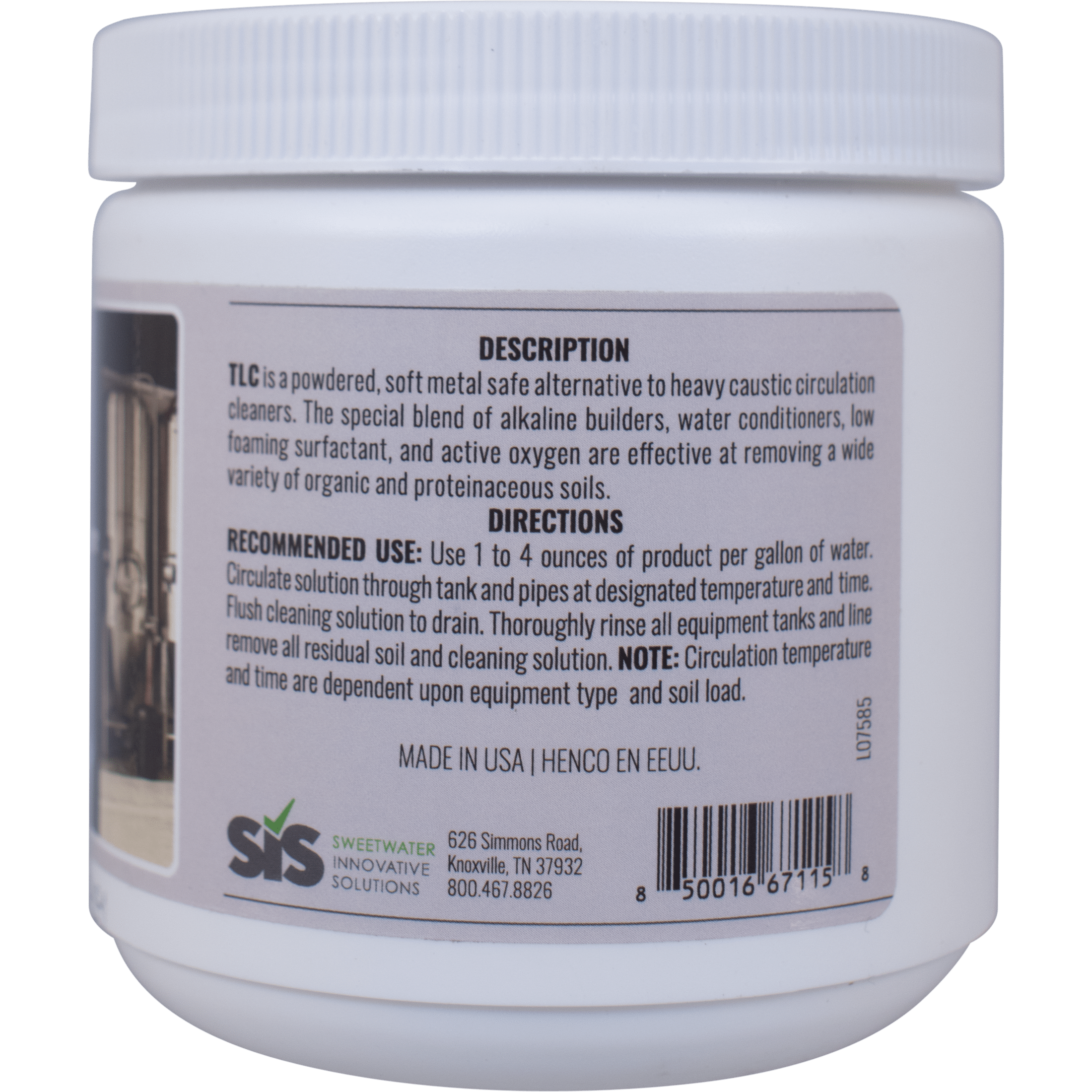 SIS Brew - TLC - Tank & Line Cleaner - 1 lb.