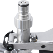 KOMOS Keg Coupler - S Style Sanke Coupler with PRV (Stainless) w/ Ball Lock Quick Disconnect (QD) Adapters