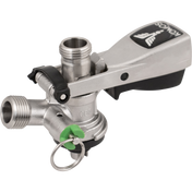 KOMOS Keg Coupler - S Style Sanke Coupler with PRV (Stainless) w/ 1/4 in. Barbs