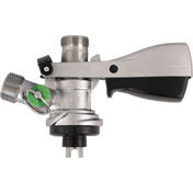 KOMOS Keg Coupler - S Style Sanke Coupler with PRV (Stainless) w/ 1/4 in. Barbs