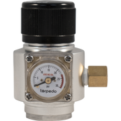 Torpedo Keg Mini CO2 Regulator w/ New Cartridge Inlet