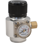 Torpedo Keg Mini CO2 Regulator w/ New Cartridge Inlet