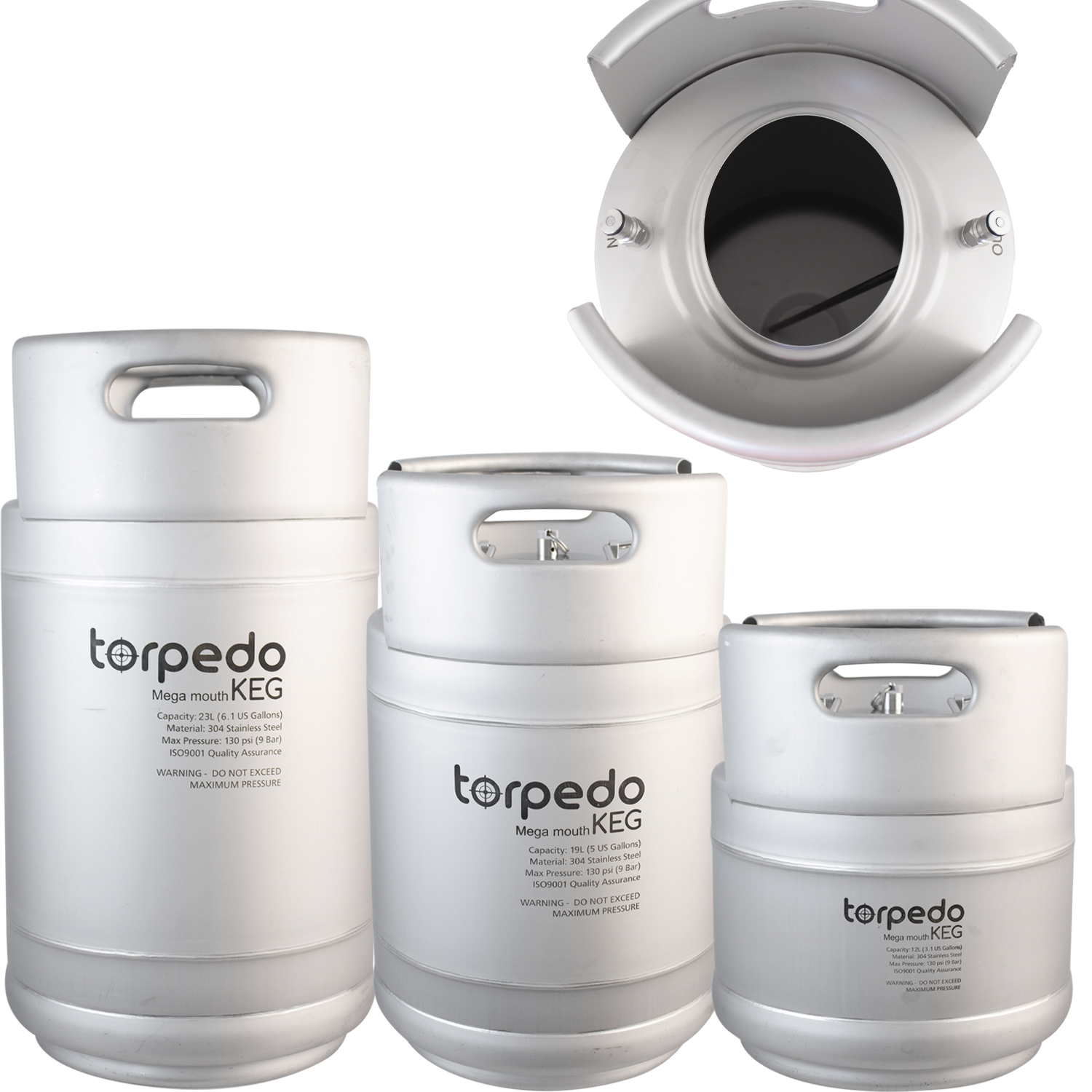 Megamouth Torpedo Keg | Ball Lock Keg | Stainless Steel Corny Keg ...