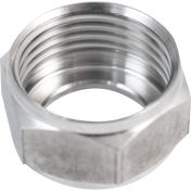 Komos - Stainless 1/4 in. Tailpiece, Hex Nut and Gasket