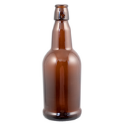 PopTops Bottles - 16 oz Amber Swing Top Case of 12 x 2 (Qty 24)
