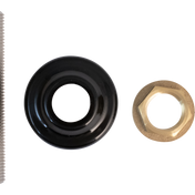 Komos - 100 mm All Thread Shank w/ Black Plastic Collar and 5/8 in. Nut