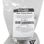 Komos - Beer Faucet Shank - 3-1/2 in. with Nipple