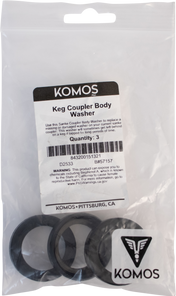 Komos - Sanke Tap Keg Coupler Body Washer - Pack of 3