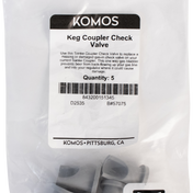 Komos - Sanke Tap Keg Coupler One Way Gas Bladder - Check Valve - Pack of 5