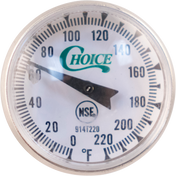 Pocket Thermometer - 1 in. Dial - 0-220F