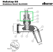 Replacement Faucet Lever Collar for Intertap and Nukatap - Stainless