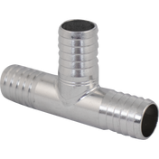 Komos - Stainless Tee - 10 mm (3/8 in.) Barb