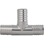 Komos - Stainless Tee - 10 mm (3/8 in.) Barb
