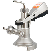 Tap - German Slider A-Style - Stainless Steel - With PRV - Keg Coupler