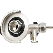 Tap - German Slider A-Style - Stainless Steel - With PRV - Keg Coupler