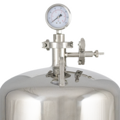BevBright Stainless Steel Lenticular Filter Housing - 12 in. - 1 High - with fittings