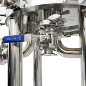 BevBright Stainless Steel Lenticular Filter Housing - 12 in. - 1 High - with fittings