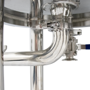 BevBright Stainless Steel Lenticular Filter Housing - 12 in. - 1 High - with fittings