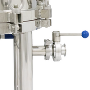 BevBright Stainless Steel Lenticular Filter Housing - 12 in. - 1 High - with fittings