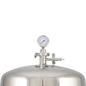 BevBright Stainless Steel Lenticular Filter Housing - 16 in. - 4 High - with fittings