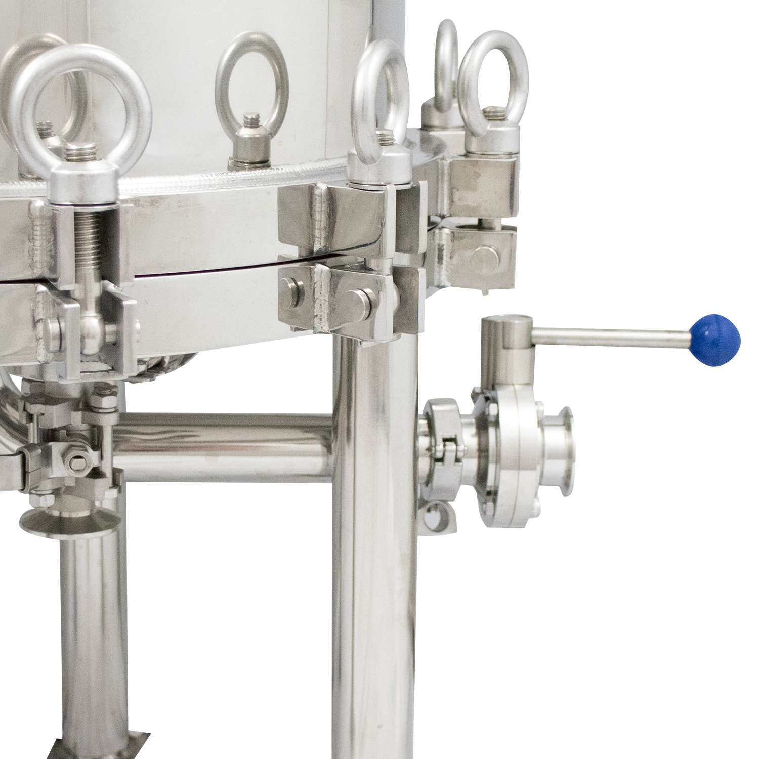 BevBright Stainless Steel Lenticular Filter Housing - 16 in. - 4 High