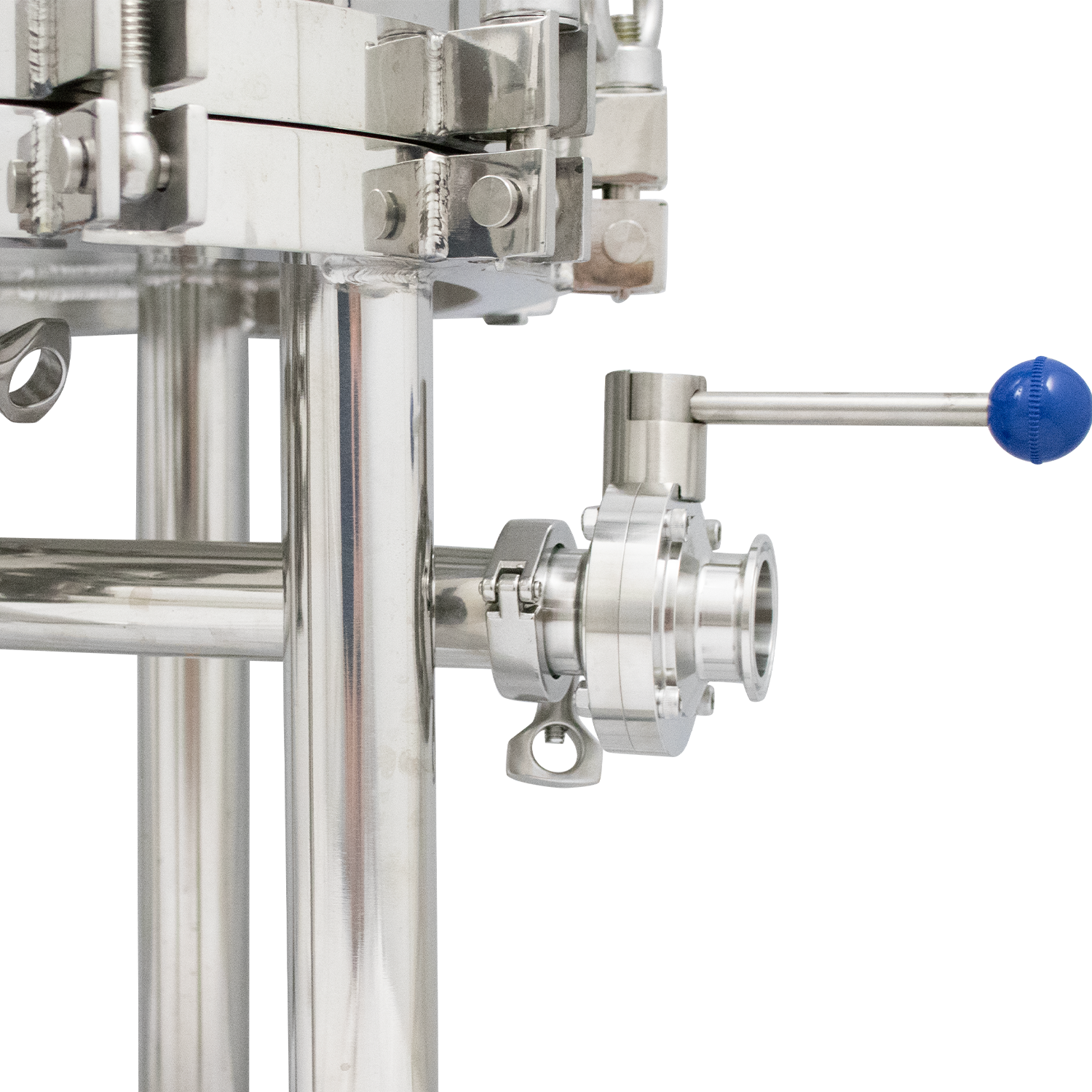 BevBright Stainless Steel Lenticular Filter Housing - 16 in. - 4 High