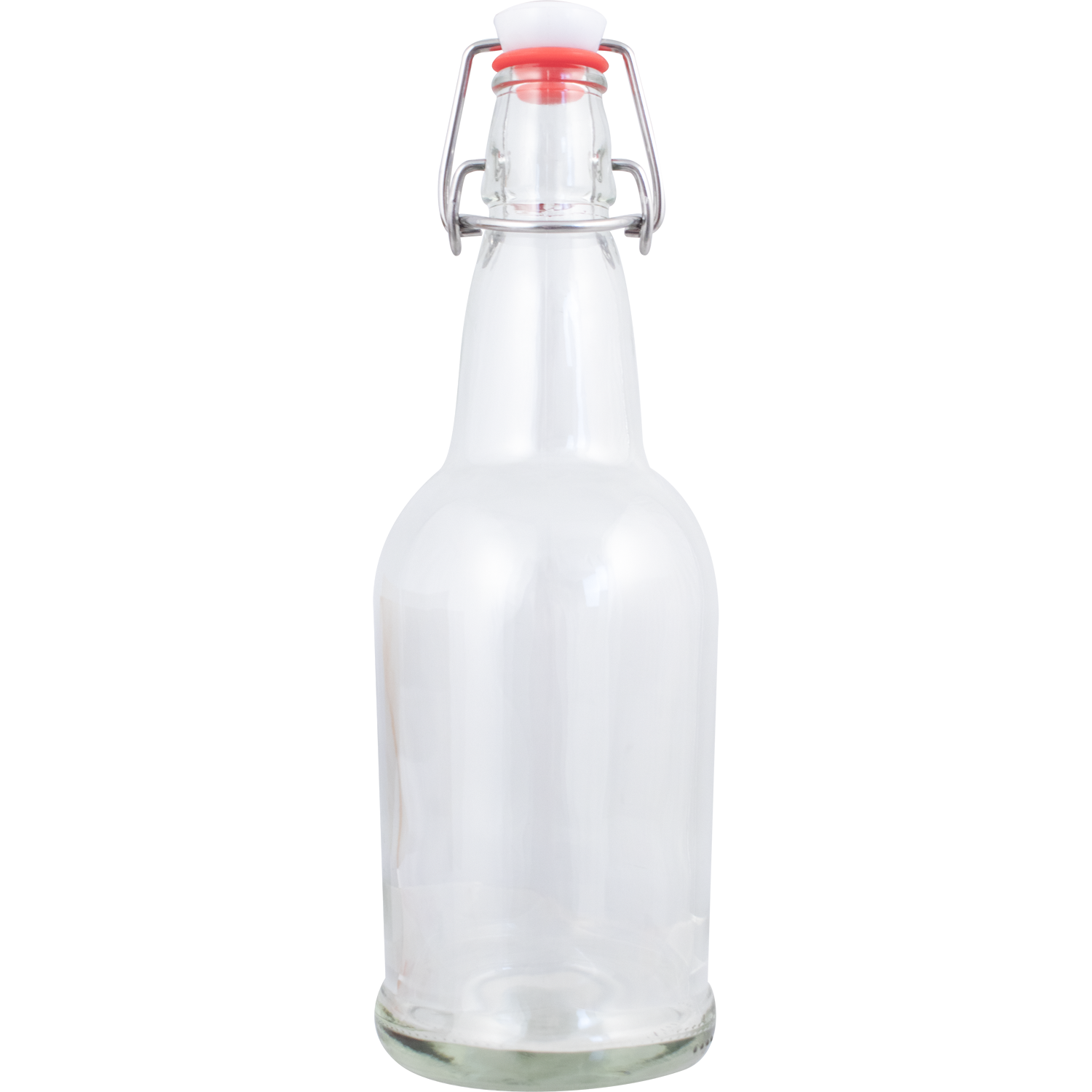 PopTops Bottles - 16 oz Clear Swing Top (Qty 12) - PLACEHOLDER