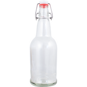 PopTops Bottles - 16 oz Clear Swing Top (Qty 12) - PLACEHOLDER