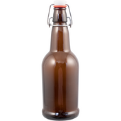 PopTops Bottles - 16 oz Amber Swing Top (Qty 12) - PLACEHOLDER