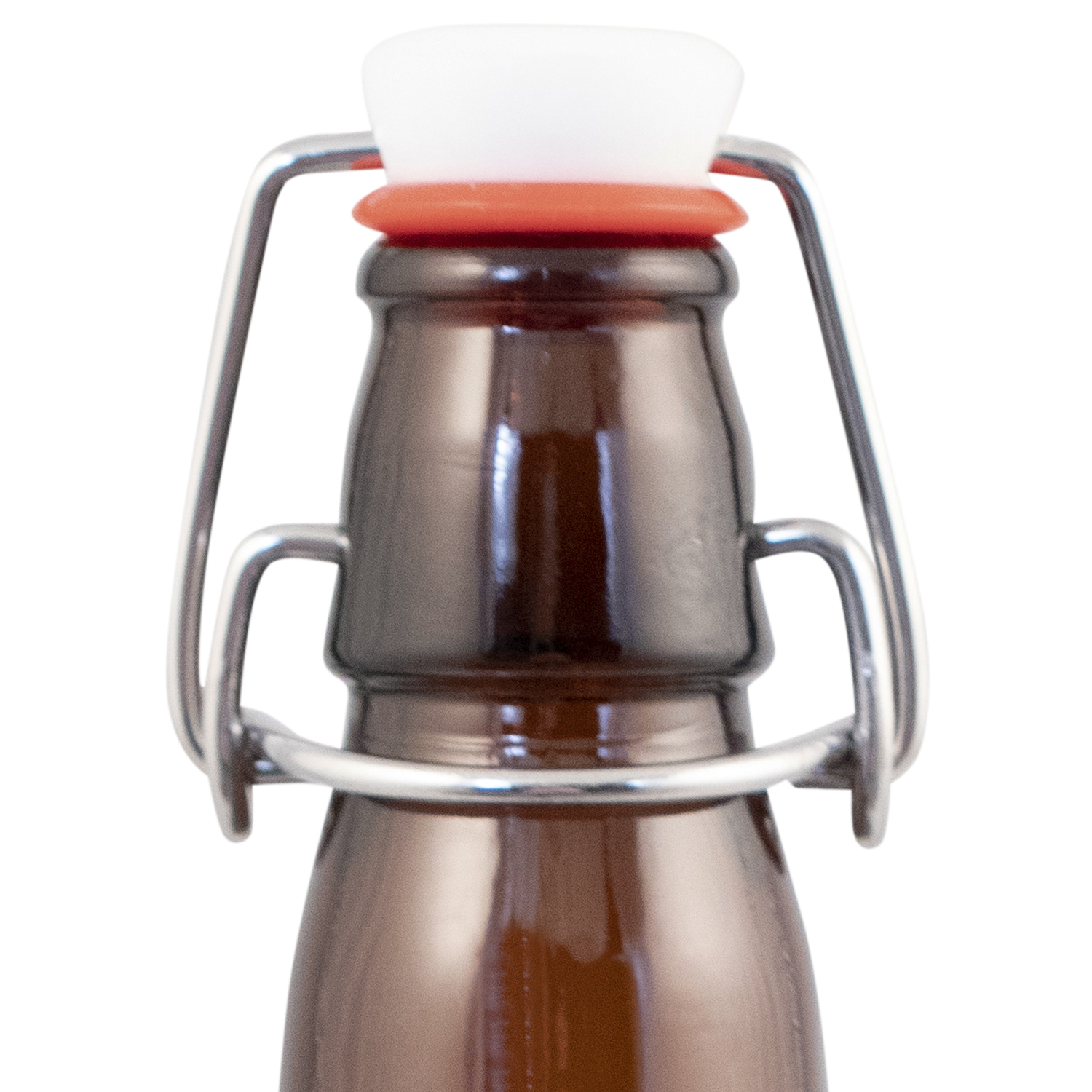 PopTops Bottles - 16 oz Amber Swing Top (Qty 12) - PLACEHOLDER