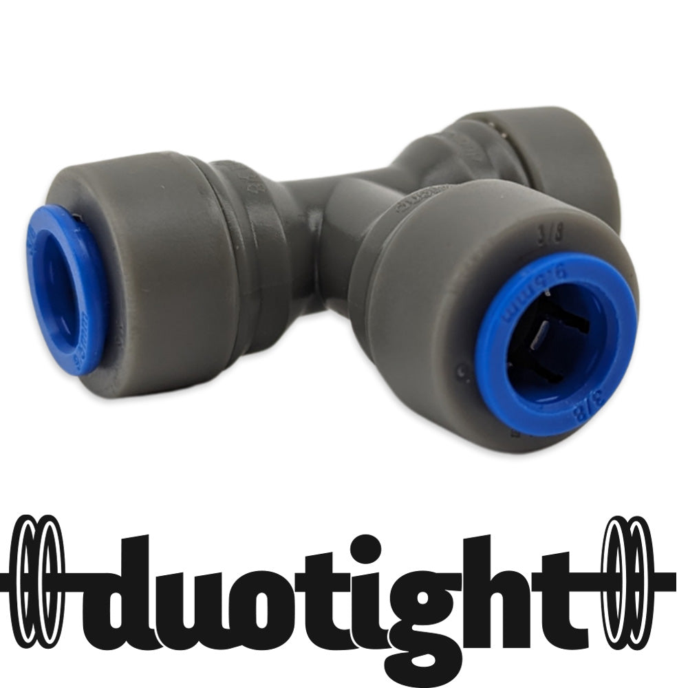Duotight - 9.5mm (3/8) Thermowell Tee - Suits 3.5-4.5mm OD Temp Probe