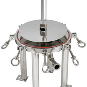 BevBright Stainless Steel Lenticular Filter Housing - 12 in. - 1 High